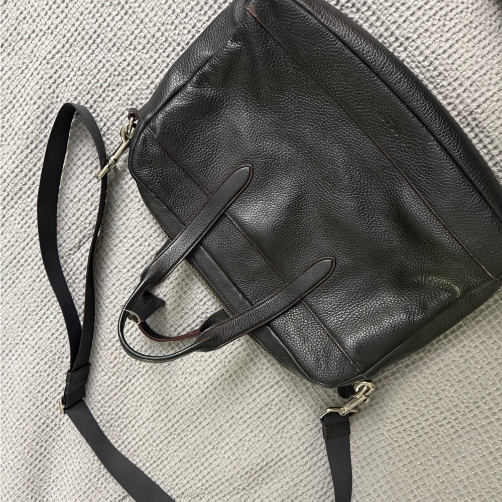 Black coach laptop bag